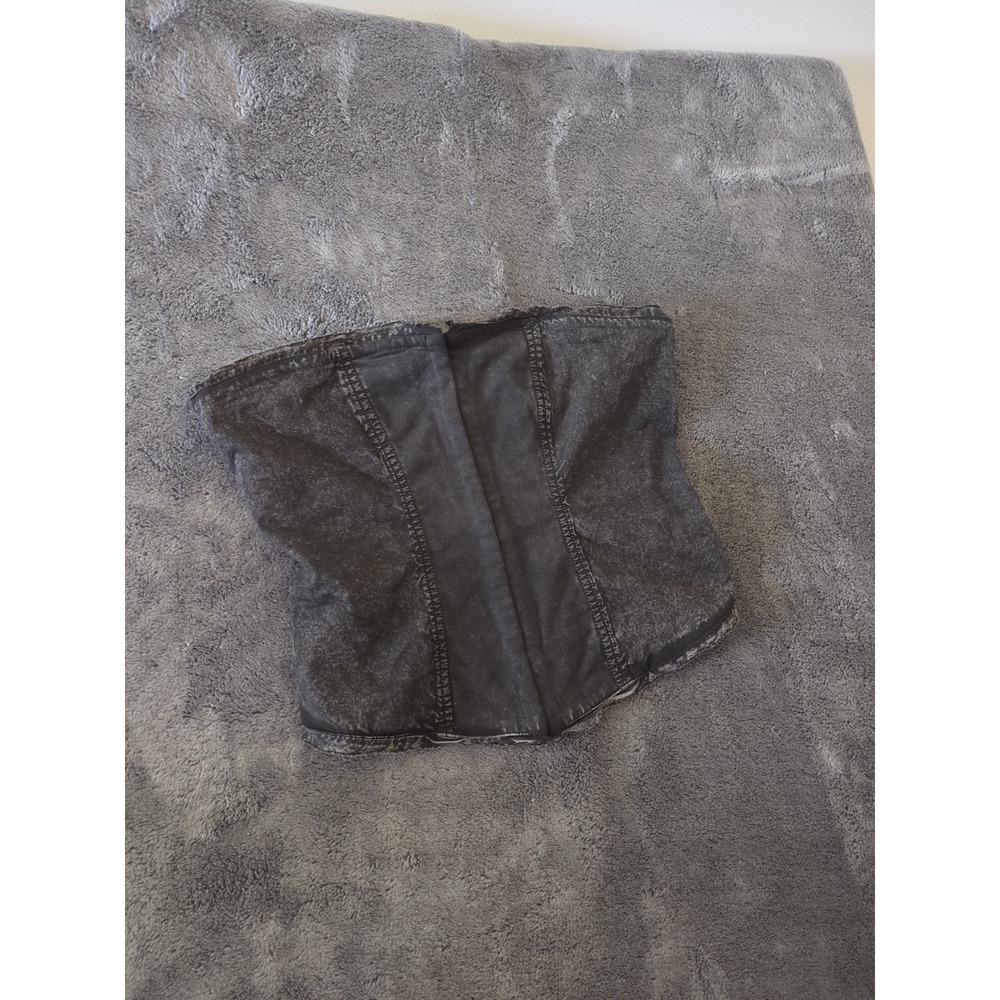 Free People Black Leilani Strapless Corset Style Tube Top Size S‎